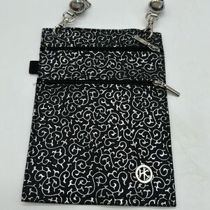 Hip Klips Black Silver Clip On Purse BP6749C